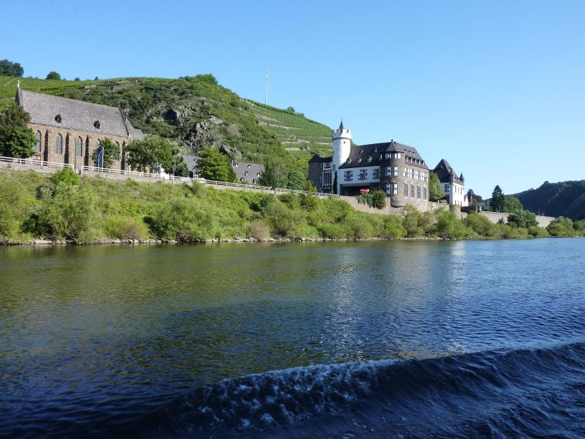 2-River Day-trip by boat to Koblenz and return from Alken - Winningen and the Moselle’s steepest-looking slopes
