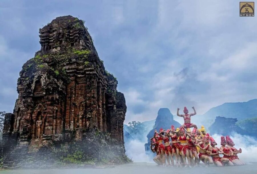 Amazing My Son Sunset & River Cruise Tour From Hoi An/DaNang - Apsara dance and a hands-on rice-paper moment