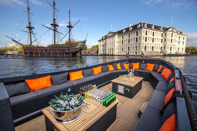 Amsterdam Luxury Canal Cruise + Unlimited Drinks & Bites option - From Spiegelgracht to Rijksmuseum