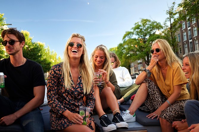 Amsterdam: Saloon Boat Cruise + Unlimited Drinks & Bite option - The UNESCO canal ring from water level