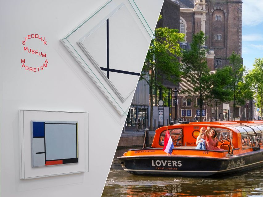 Amsterdam: Stedelijk Museum and 1-Hour Canal Cruise - Entering the Stedelijk at Museumplein