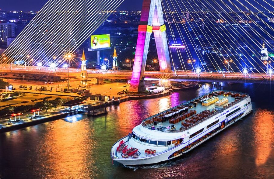 Bangkok: 2-Hour Dinner & Shows on White Orchid River Cruise - Boarding the White Orchid Cruise