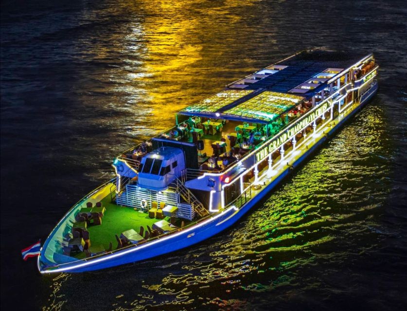 Bangkok: Grand Chao Phraya Dinner Cruise with Live Show - Boarding at Asiatique Warehouse 7