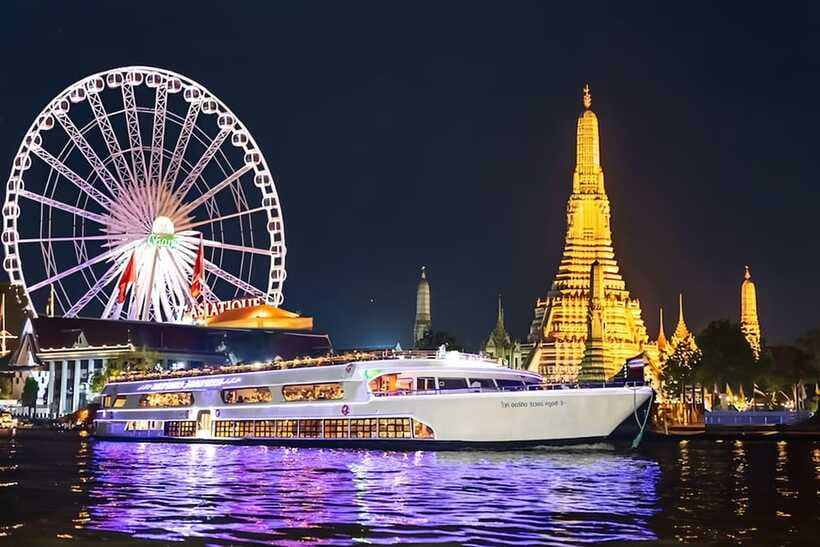 Bangkok: White Orchid Chao Phraya Dinner Cruise free Beer - Thai dance, singers, and cabaret