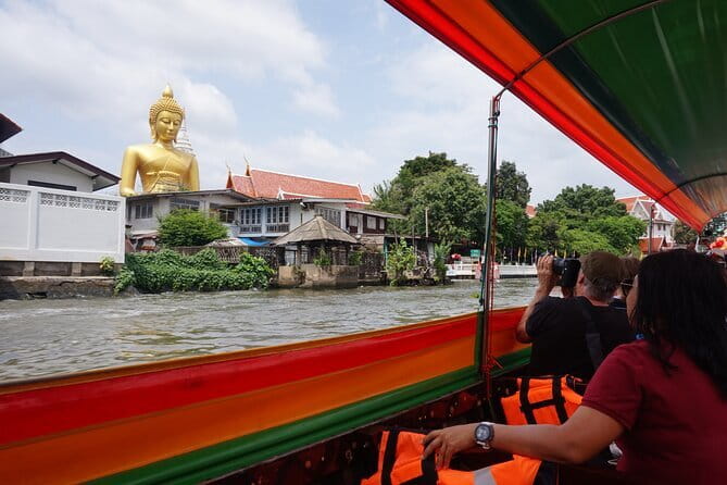 Bangkok Yai Local Canal Tour with Longtail Boat - Wat Paknam and the giant golden Buddha