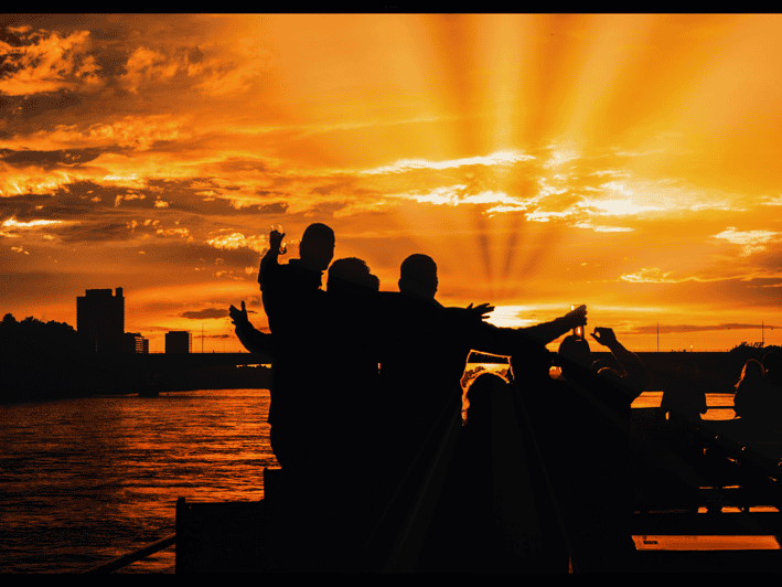 Bonn: Sunset Boat Tour on the Rhine - The first hour: lounge music and a welcome drink