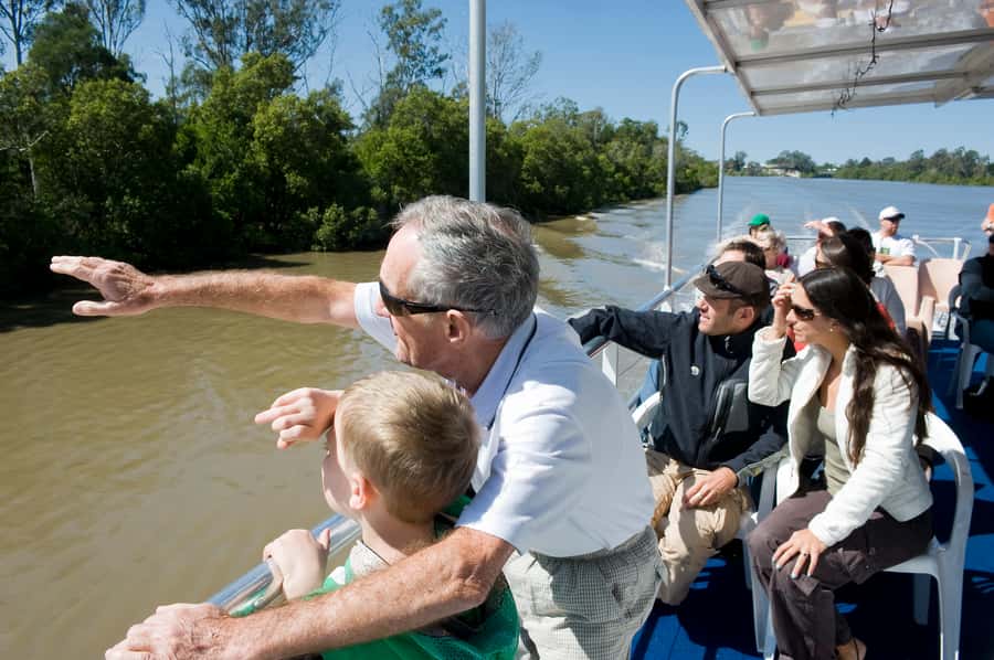 Brisbane River Cruise and Koala Sanctuary Visit - Birds of prey, sheepdogs, and the platypus area