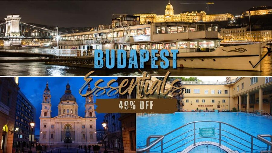 Budapest Super Saver: Spa, Basilica Tour, and Danube Cruise - Boarding the Gróf Széchenyi at 7 PM