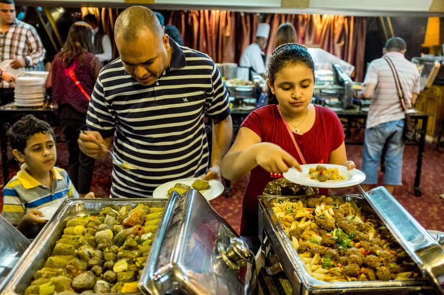 Cairo: Dinner Cruise on the Nile River - The buffet: useful, filling, but not the main reason to go