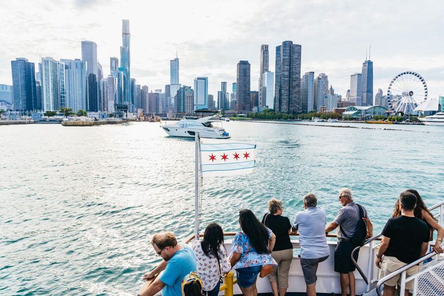 Chicago: 1.5-Hour Lake and River Architecture Cruise - The Wrigley Building and the river’s first impressions