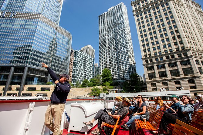 Chicago Architecture River Cruise - The Wrigley Building and Michigan Avenue icons