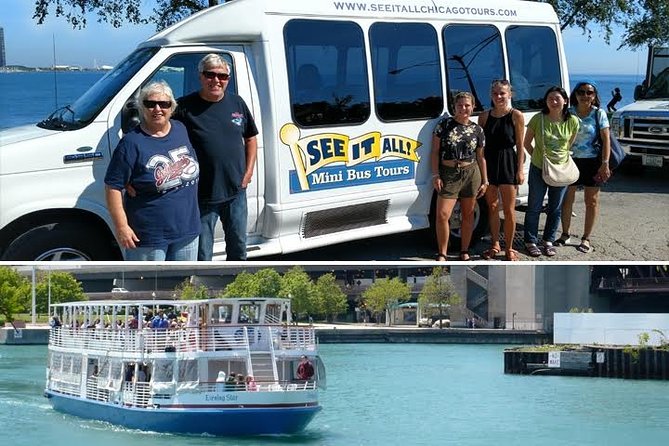 Chicago City Tour with Architecture River Cruise Option - Chicago River, Wrigley Building, and Tribune Tower