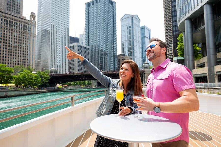 City Cruises Chicago: Brunch, Lunch, or Dinner River Cruise - Boarding at NBC Tower and settling into the Odyssey