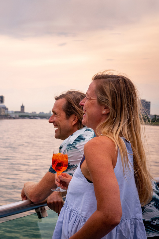 Cologne: 2-Hour Evening Cruise on the Rhine River - The Rhine at dusk, with Cologne Cathedral in view