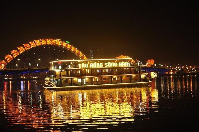 Da Nang Night Motorbike Tour & River Cruise Riding By Lady Rider - Sun Wheel and the night market area