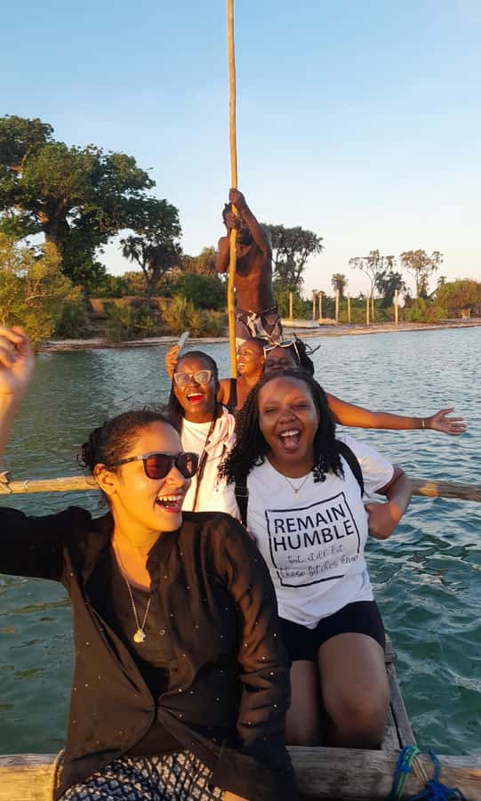 Diani: Sunset Cruise along Kongo River on Wooden Canoe boat - A quiet Kongo River outing from Diani