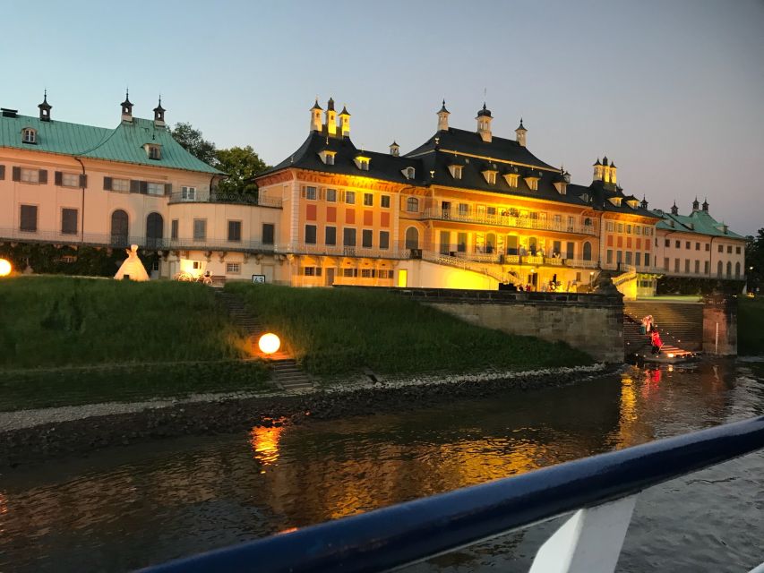 Dresden: Evening River Cruise with Dinner - Under the Blue Wonder bridge