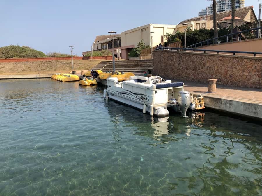 Durban Point Waterfront: Luxury Canal Boat Cruise - Boarding the luxury pontoon boat