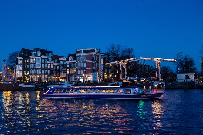 Evening Canal Cruise in Amsterdam with Wine & Cheese Option - Boarding the Blue Boat near the city’s museum district