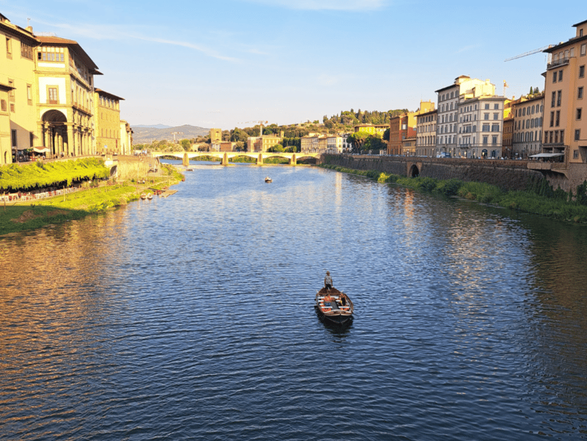 Florence: Authentic Barchetto River Cruise with Wine & Guide - Ponte Santa Trinita and the Oltrarno
