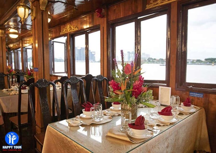 From Ho Chi Minh: Private Dinner Cruise on Saigon River Tour - Dinner, from set menu to buffet