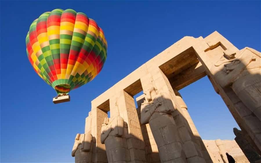 From Luxor: 3-Night Nile Cruise to Aswan and Hot Air Balloon - Day 1: Karnak, a felucca, and Luxor Temple