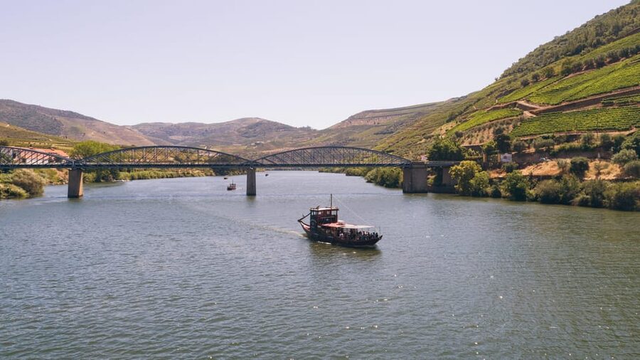 From Pinhão: Douro Valley Rabelo Boat Tour with Port Wine - Reaching Foz Tua Dam