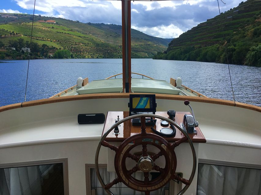 From Pinhão: Private Yacht Cruise along the Douro River - Inside the Yacht, Outside on Deck