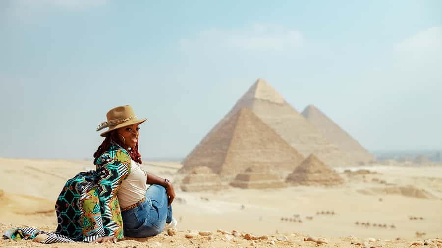 From Port said: Pyramids, Lunch Cruise, & Papyrus Institute - The real trade-off: three hours to Cairo