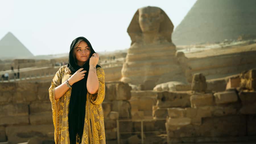 From Port said: Pyramids, Lunch Cruise, & Papyrus Institute - Giza Pyramids: the main event