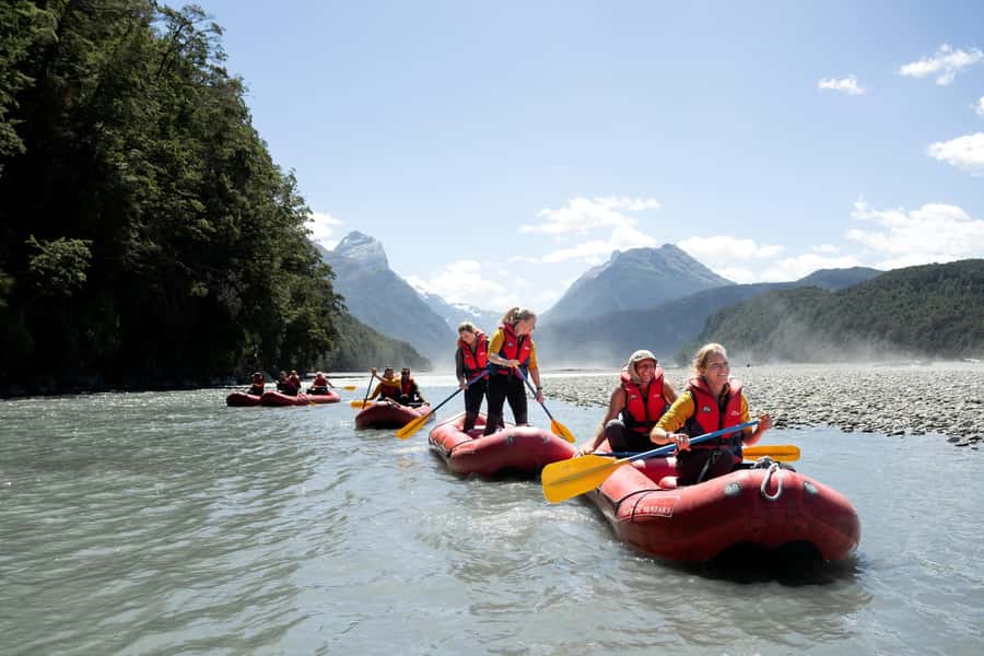 From Queenstown: Dart River Canoe & Jet Boat Day Trip - Getting ready at the Dart River base