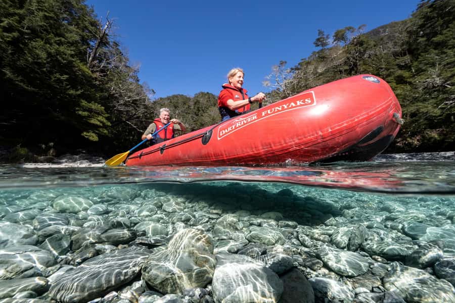 From Queenstown: Dart River Canoe & Jet Boat Day Trip - Rockburn Chasm and the clearest water