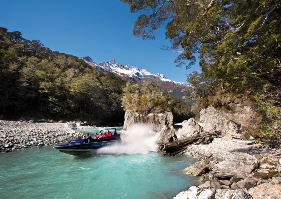From Queenstown: Dart River Wilderness Jet Boat Experience - Film country along the return route