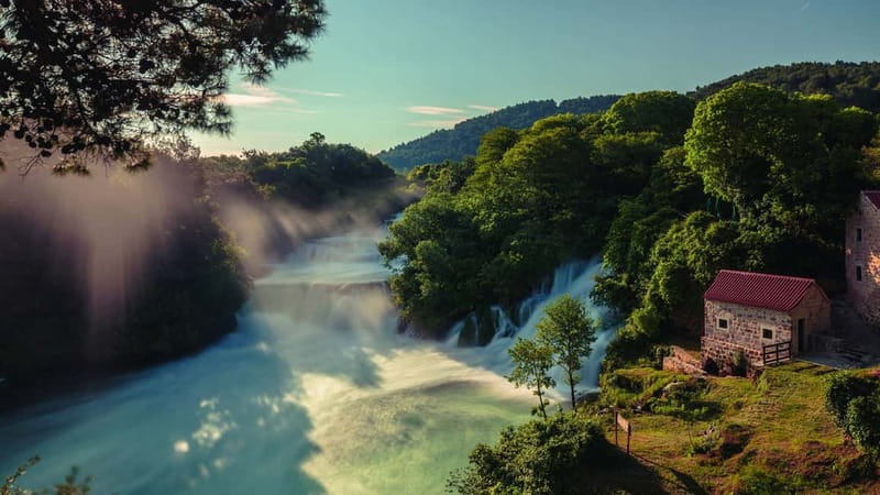 From Split: Krka Waterfalls with Riverboat Ride & swimm stop - Key points at a glance