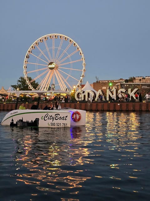 Gdańsk: Motława River Eco Cruise at Sunset with Prosecco - Finding Boat & Bike at the marina