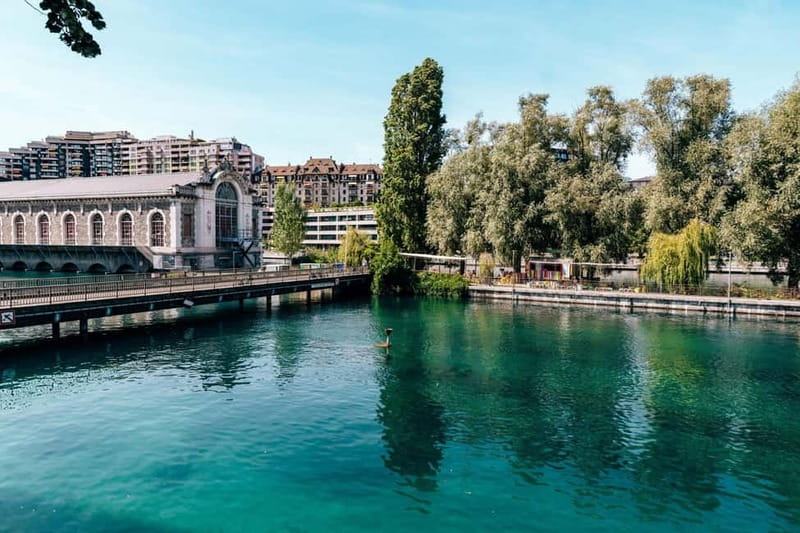 Geneva Walk & Cruise:The secrets of the Jet D'eau & apéritif - Machine Cordier and the road to the Jet d’Eau