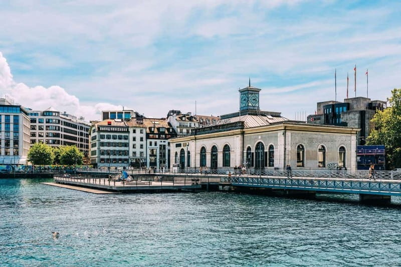 Geneva Walk & Cruise:The secrets of the Jet D'eau & apéritif - Following the Rhône through the old washwomen’s districts