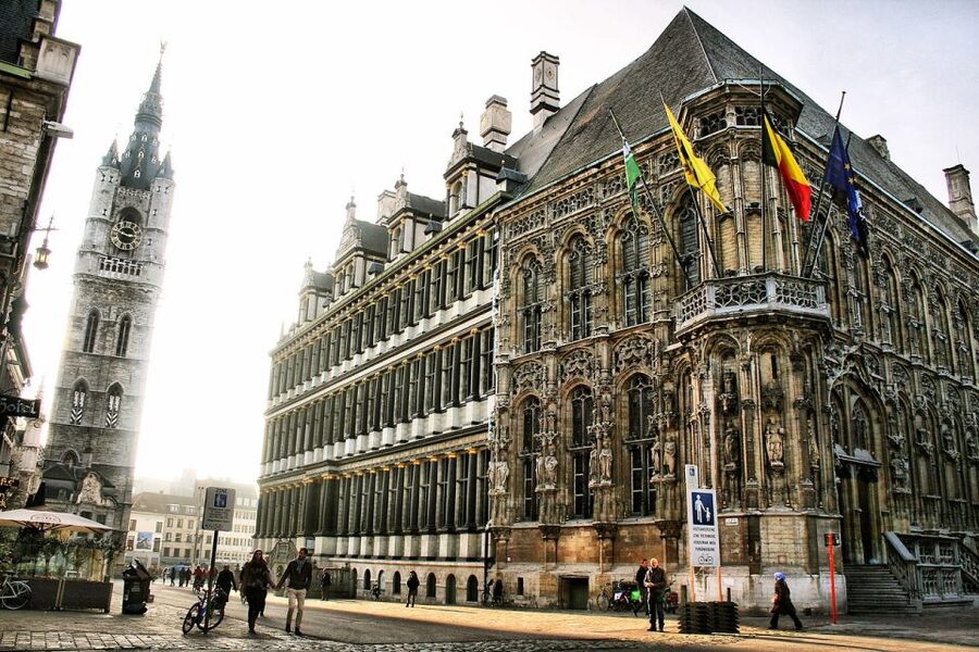 Ghent: Guided Walking Tour and Canal Boat Trip - Civic power, church towers, and the old center