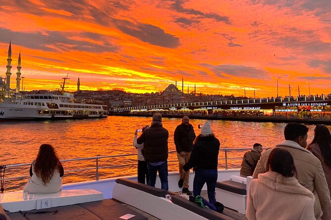 Guided Bosphorus Sunset Cruise on Luxurious Yacht - Small Group Cruise - Rumeli Fortress at the narrowest point
