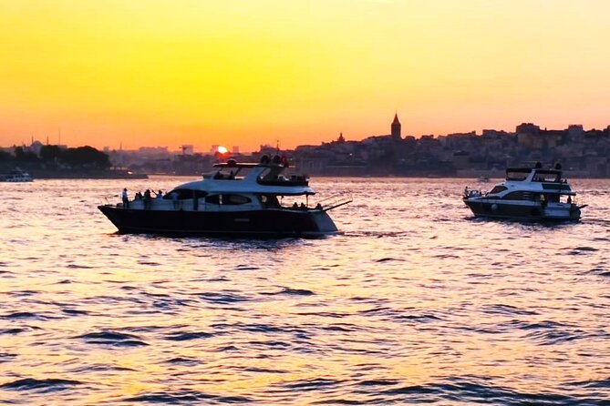 Guided Bosphorus Sunset Cruise on Luxurious Yacht - Small Group Cruise - Starting at Kabataş and settling aboard