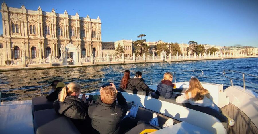 Guided Dolmabahce Palace Tour with Bosphorus Sunset Cruise - Fortresses, bridges, and the Asian shore