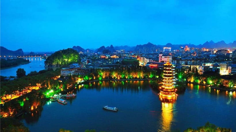 Guilin: Night Cruise on Two Rivers & Four Lakes with Lights - Pickup Makes the Evening Easy
