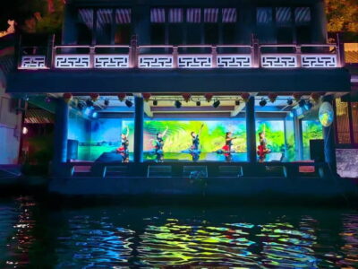 Night Cruise on Two Rivers & Four Lakes with Lights