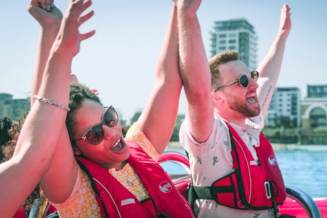 High-Speed Thames River Speedboat in London - The slower start past central London landmarks