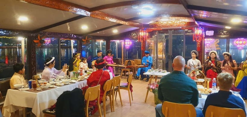 Hue: Perfume River Dinner Cruise with Traditional Show - An eight-course dinner inspired by Hue’s royal kitchen