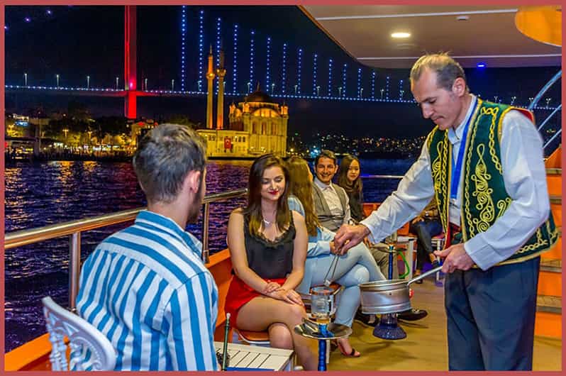 Istanbul: Bosphorus Night Dinner Cruise with Private Table - Dolmabahçe and the European shore