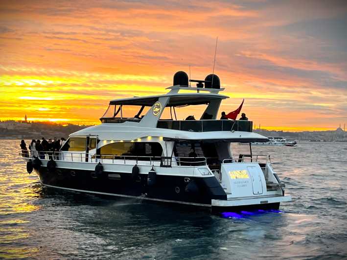 Istanbul: Bosphorus Sunset Yacht Cruise with Live Guide - Boarding at Kabatas and choosing your seat