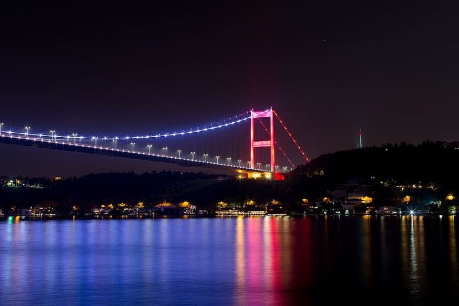 Istanbul: Dinner Cruise on the Bosphorus - Boarding and settling into a busy dinner boat