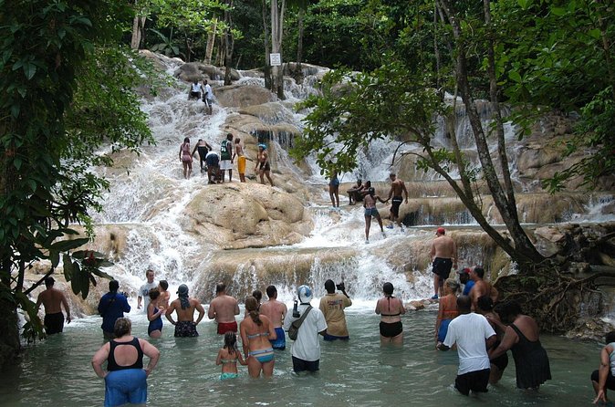 Jamaica Dunn's River Falls Party Cruise with Snorkeling - Food, music, and the return trip