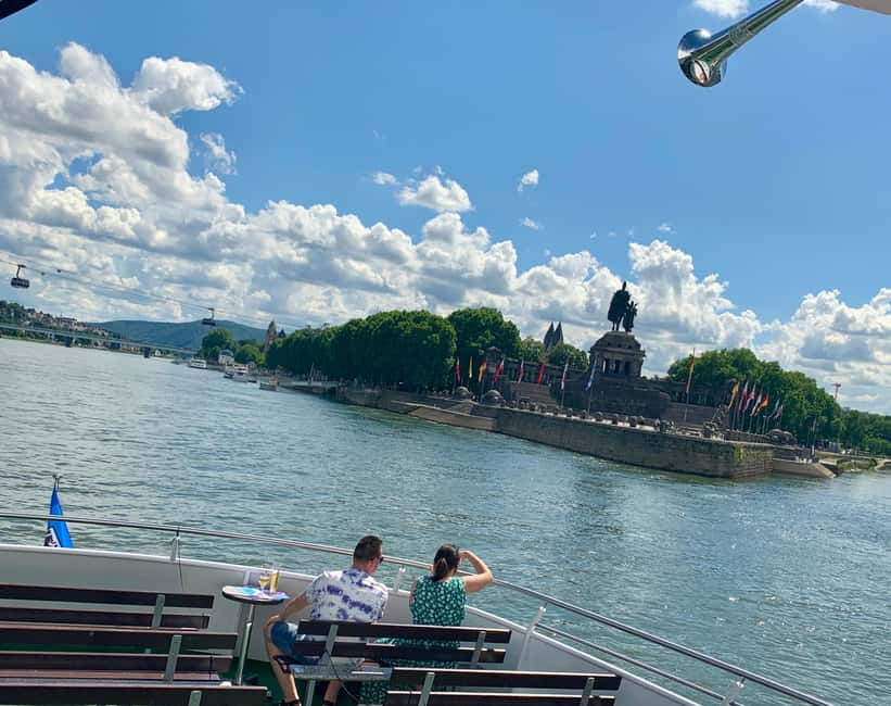 Koblenz:Rhine Valley boat tour along the castles and palaces - Stolzenfels, Lahneck, and Königsstuhl